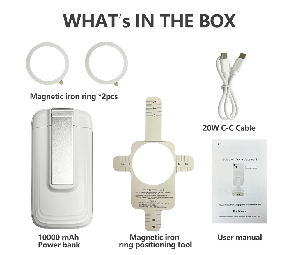 Techora™ Three-in-one Magsafe Wireless Power Bank